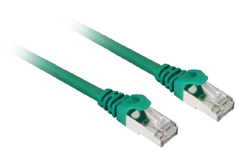 Sharkoon patch network cable - SFTP RJ-45 - Cat.7a raw cable - vert - 2 mètres_0