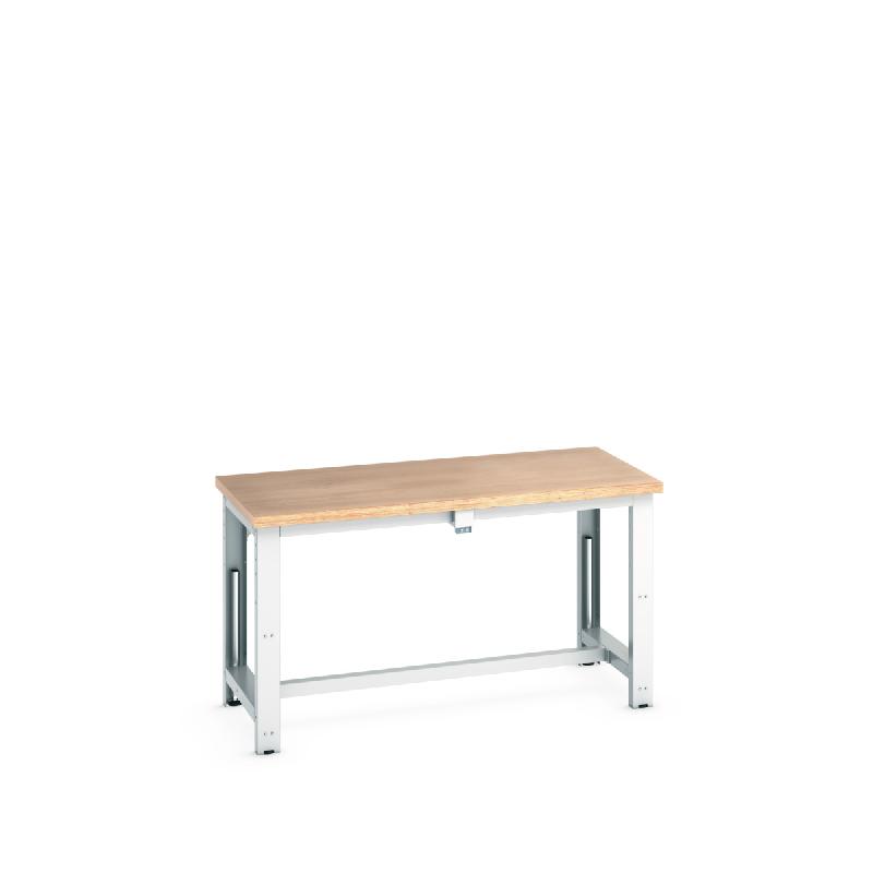 41003566 - Poste Cubio réglable en hauteur électrique avec plateau multiplis UK - LxPxH : 1500x750x750-1140mm - RAL 7035_0