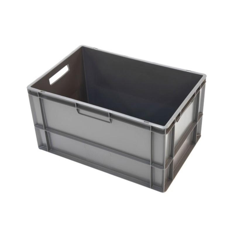 Bacs en plastique 600 x 400 mm recyclés - Hauteur 320 mm - Capacité 60L - Euronorm - Polypropylène ultra-solide_0