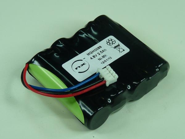 Batterie industrielle NiMH 4x AA NX 4S1P ST1 - 4.8V 2.5Ah JST_0