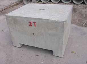 Bloc de béton moulé empilable - Masse 2000kg Lestage - REF2192000_0
