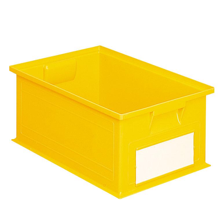 Caisse plastique 27 litres jaune_0