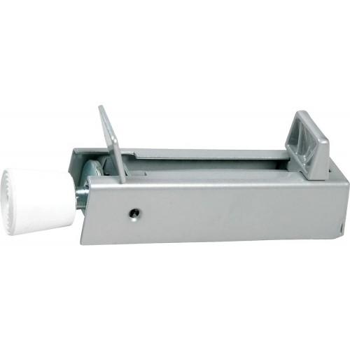 CALE-PORTE À PÉDALE POUR PORTE LOURDE - CORPS ACIER ET DOUBLE RESSORT - ARGENT IBFM