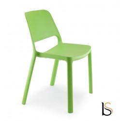 Chaise empilable en polypropylène MAIKE - 8 coloris tendances - Lot de 4 - SOKOA_0