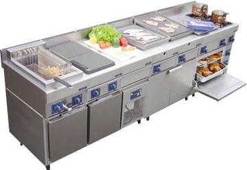 Cuisinière snack - gamme 700 - modulable avec options de feux et soubassements_0