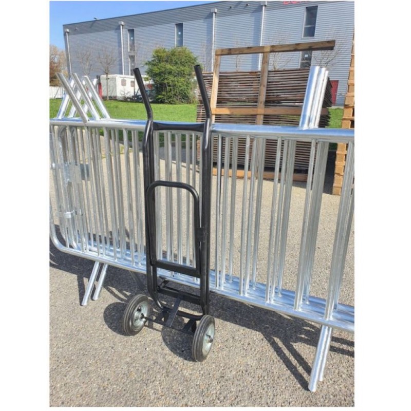 Diable de transport Pratic'Diable - Réf BVPOLYDIATN - Pour barrières de police (5 à 7) et chaises empilables, maniable et facile d'utilisation_0