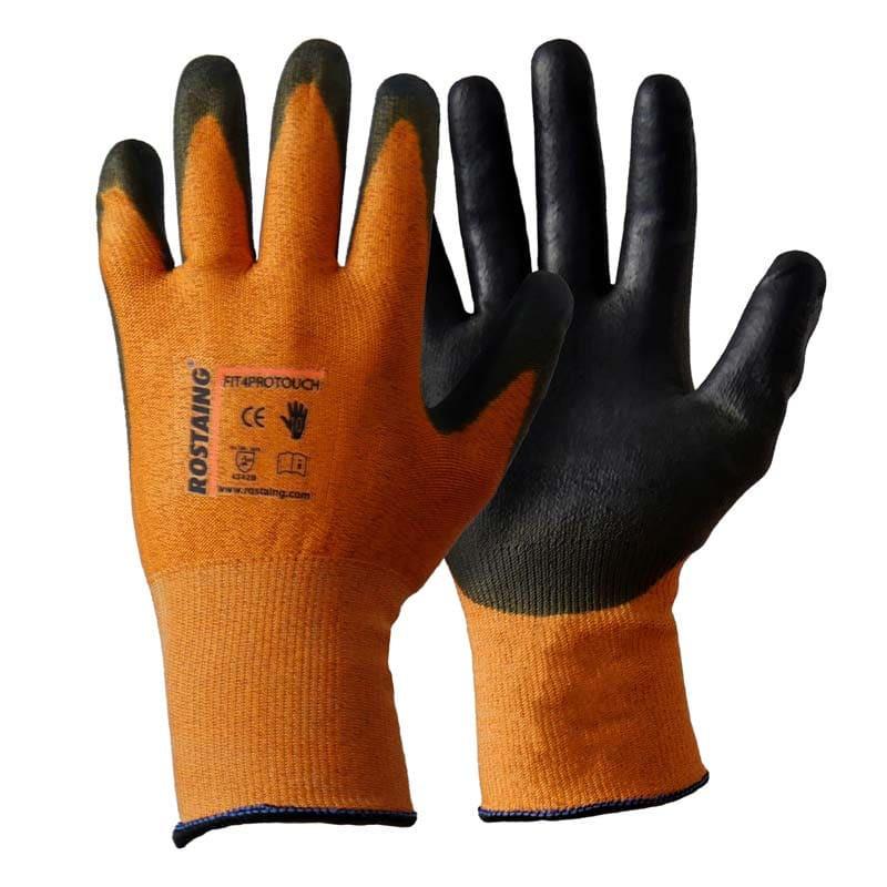 Gant FIT4PROTOUCH Pro-Line anti-coupures - HPPE/carbone - haute visibilité - ROSTAING_0