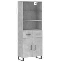 Helloshop26 - Buffet bahut commode armoire meuble de rangement organisateur cuisine salle de séjour salon haut 69,5 x 34 x 180 cm 02_0034663 - 300021_0
