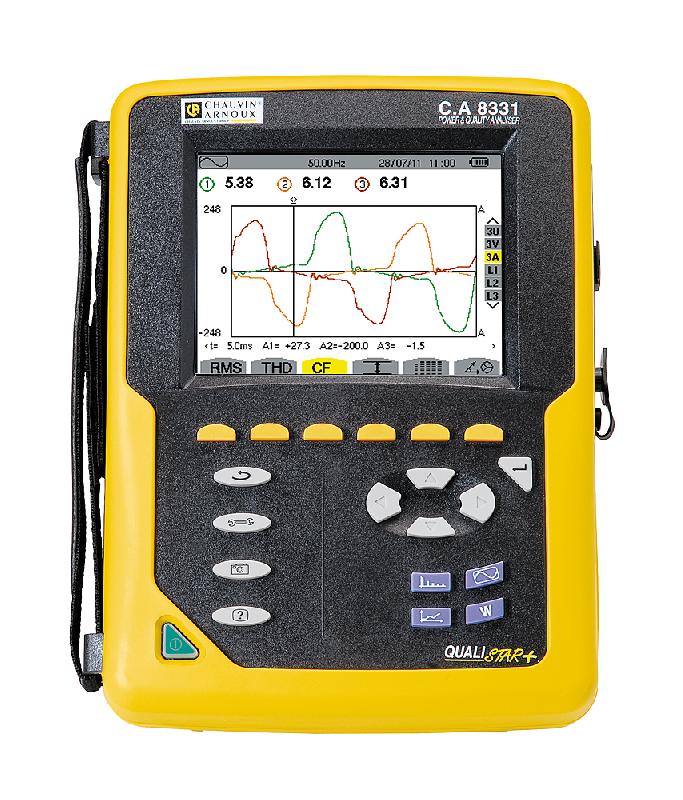 P01160511 - Énergimètre triphasé portable CA 8331 - Analyseur de puissance et qualité d'énergie_0