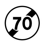 Panneau de signalisation type BK 33* : Fin de limitation de vitesse_0