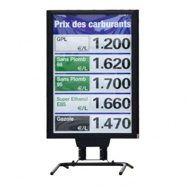 Panneau prix station essence - Grand format - Fabriqué en France - 2 dimensions disponibles - Marque Rolléco_0