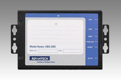 PC Fanless IoT - UBC-200 Freescale ARM Cortex-A9 i.MX6 RISC Quad Core 1GHz, 1GB DDR3, 0~60°C - Référence: UBC-200CQ-MEA1E_0