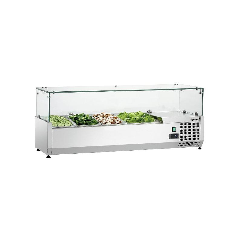 Présentoir réfrigéré positif 3 x GN 1/3 & 1 x GN 1/2, à assembler, 160 W, 220 V - MONO_0