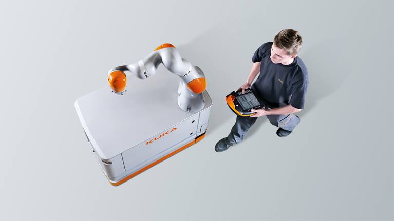 Robot mobile autonome et flexible - KMR iiwa de KUKA - Compatible CHR et adapté aux espaces restreints_0