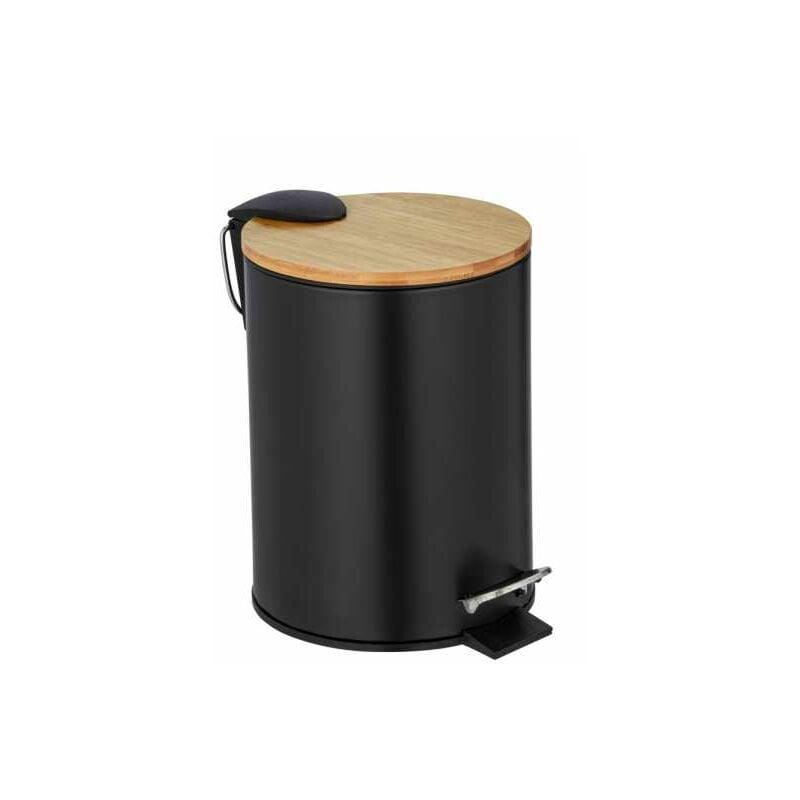 Poubelle de salle de bain étroite push - ALDO - KITCHEN MOVE - 10 L - Bois | Leroy Merlin