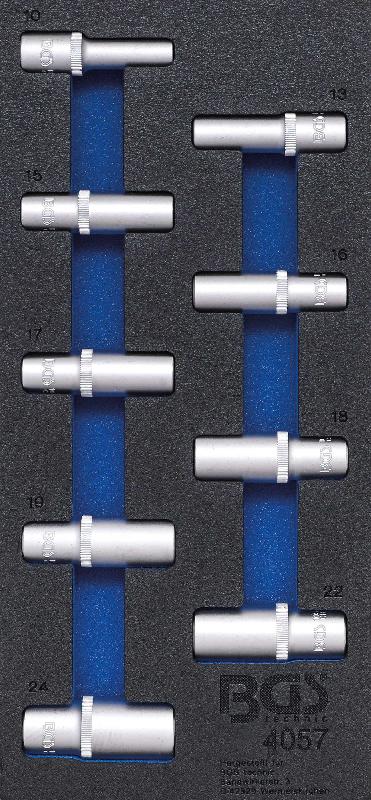 Insert de servante d'atelier 1/3 - Douilles pour clé six pans Pro Torque® 12,5 mm (1/2'') - Acier chrome-vanadium chromé mat_0