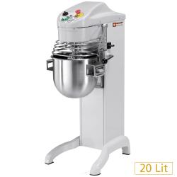 Batteur-mélangeur 20 litres HBM-20/V-(230/1) - Variateur de vitesses et accessoires en inox_0