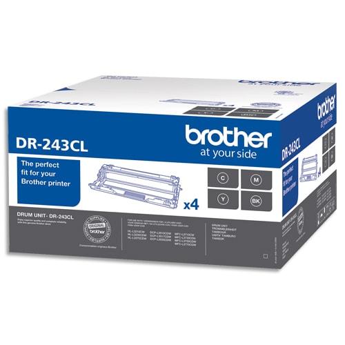 Brother pack de 4 tambours noir/cyan/magenta/jaune dr243cl_0