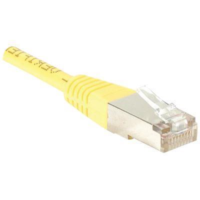 Câble RJ45 Droit 6e catégorie FTP - 10 mètres - jaune - testé à 250 MHz - garantie 20 ans_0
