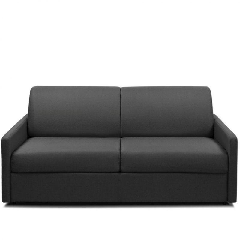 Canapé convertible Paradiso Express - 140cm avec matelas 14cm - Gris anthracite - Fabrication artisanale italienne_0
