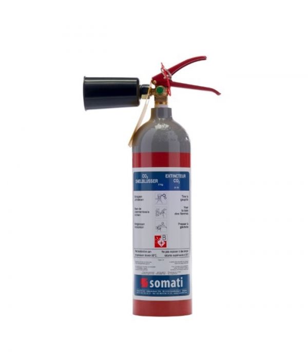 Extincteur portatif à CO2 2kg - Somati FIE - 21B - poids total 5kg - dimensions 500x117_0