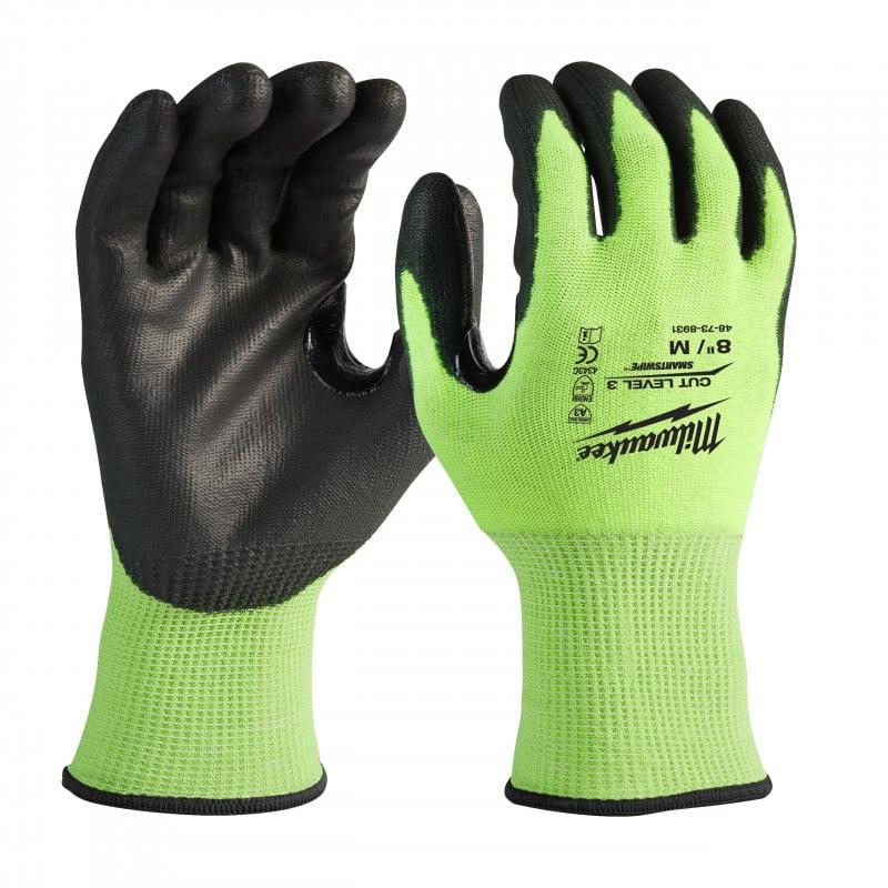 Gants haute visibilité & anti-coupure niveau 3/c-pu - MILWAUKEE | 4932479721_0