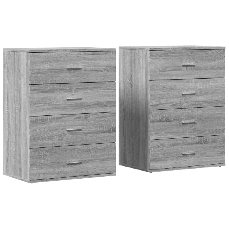 Helloshop26 - Buffet bahut commode armoire meuble de rangement organisateur cuisine salle de séjour salons lot de 2 sonoma 60 x 39 x 02_0036968 - 300_0