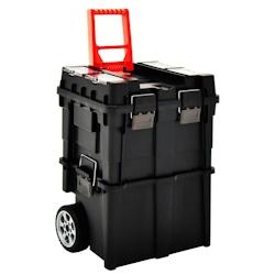 Helloshop26 - Chariot à outils avec poignée 46 x 36 x 41 cm noir et rouge 02_0003234 - 3000107491531_0