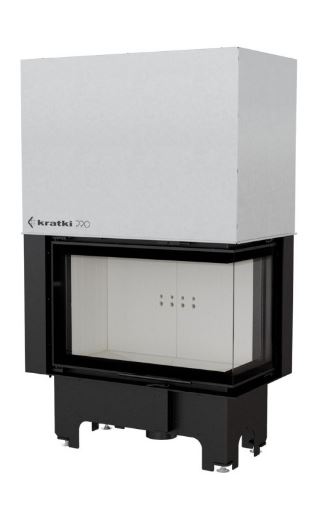 INSERT CHEMINÉE VN 810/410 VITRE À DROITE OUVERTURE RELEVABLE