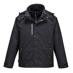 Portwest - Parka de travail chaude 3 en 1 RADIAL Noir Taille L - L noir polyester 5036108288427_0