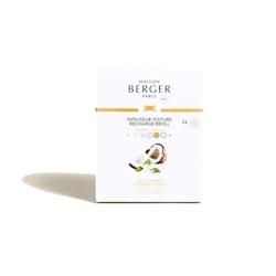 Recharge pour voiture Coco Monoï -  Beige Rond Céramique Berger 3.5x3.5 cm - beige céramique 3127290065285_0