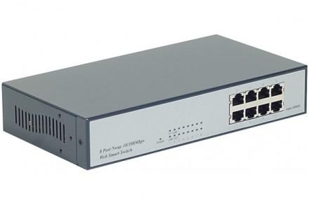 Switch 10/100 Web manageable - VLAN - 8 ports RJ45 avec alimentation interne_0