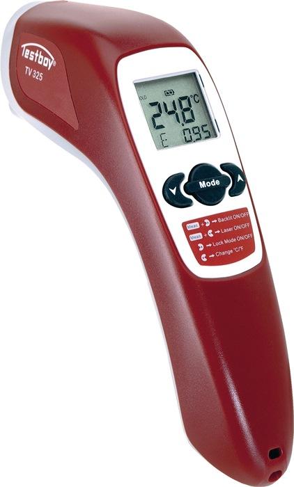 Thermomètre infrarouge portable TV 325 Testboy - 60 à 500°C - Écran éclairé - 2 x type AAA_0