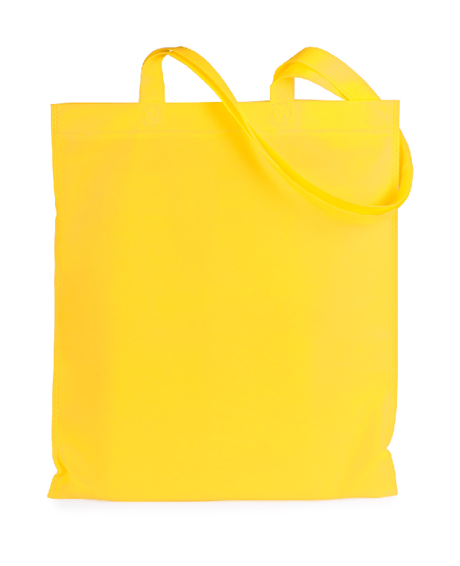 Tote bag non-tissé - anses longues - 70 gr/m² - couleur jaune - poids 31,67 g_0