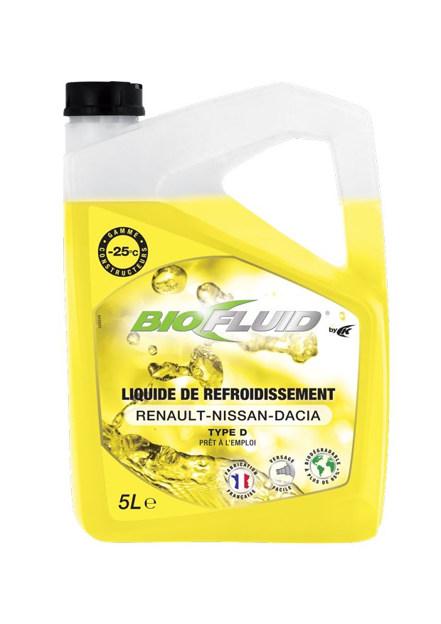Type d 25°c liquide de refroidissement biofluid conditionnement 5 l