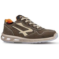 U-Power - Chaussures de sécurité basses hydrofuges SPYKE - S3 SRC - Environnements humides - Taille 42 - Kaki vert - Cuir nubuck naturel_0
