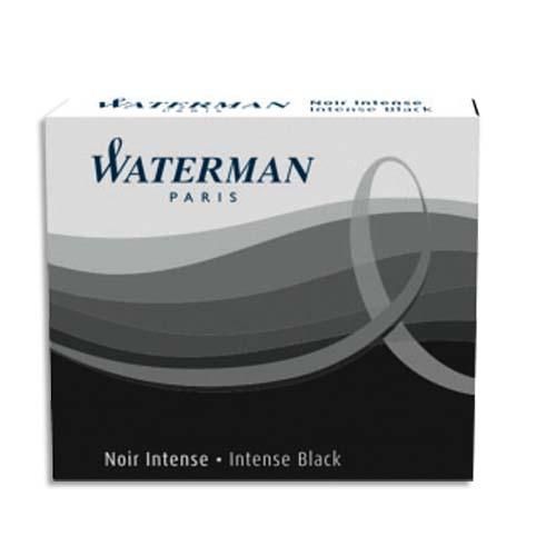 Waterman etui de 6 mini cartouches encre noire intense_0
