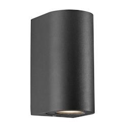 Applique murale CANTO Maxi 2 Aluminium Seaside noir, H.17.2 - IP44 - GU10 /Nordlux Extérieur - noir 5704924017209_0