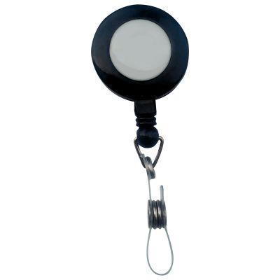 Boîte de 10 enrouleurs porte-badges - maintien par pression - pince métal - L62cm_0