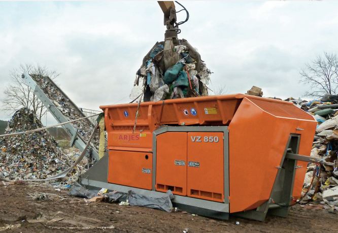 Broyeur de déchets multi-usages hydraulique VZ 850 - coupe précise, faible bruit, conception modulaire_0