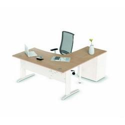 Bureau plan compact avec caisson porteur gamme star_0