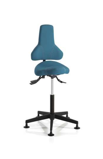 Chaise d'atelier simili cuir - Hobbit 247 - ergonomique avec réglages multiples_0