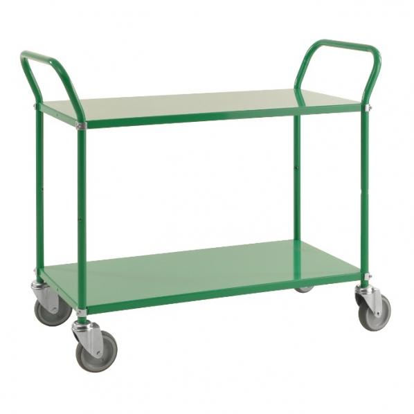 Chariot de service 2 tablettes Vert_0