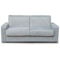 CITY Canapé lit Amsterdam2 3 places micro fibre gris matelas 140_0