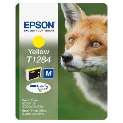 Epson T1284 'Renard' Cartouche d'encre originale DURABrite Ultra (C13T12844012) - Jaune_0