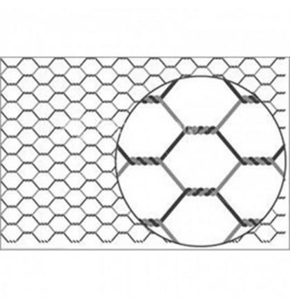 Grillage triple torsion - galva. - maille 30mm - fil ø 1,2mm_0
