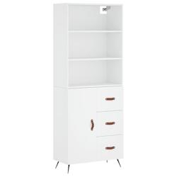 Helloshop26 - Buffet bahut commode armoire meuble de rangement organisateur cuisine salle de séjour salon haut 69,5 x 34 x 180 cm 02_0032540 - 300021_0