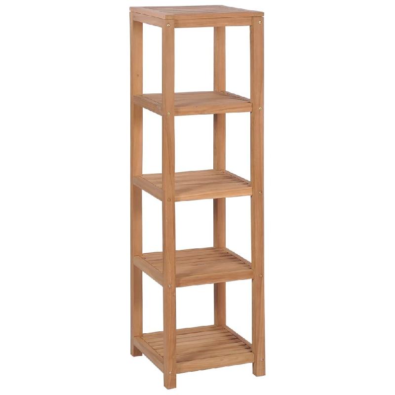 Helloshop26 - Étagère meuble design étagère de salle de bain 4 niveaux teck massif 165 cm beige 2702058/2 - beige Bois massif 3001569352293_0