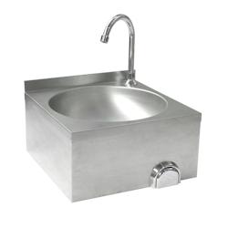Hendi Lave-mains avec commande au genou en acier inoxydable - inox 810316_0
