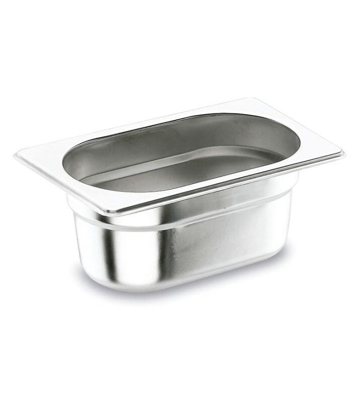 Lacor Bol Gastronorme GN 1/4 Acier inoxydable 18/10, 6,5 cm 1,9 L - Acier inoxydable 18/10 66465_0